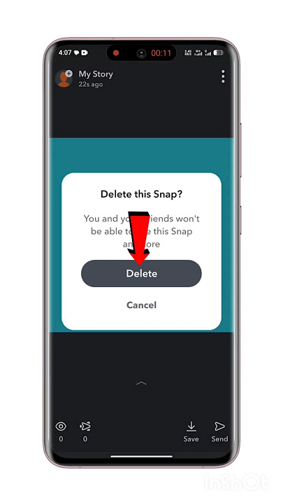 How to delete snapchat story 2025