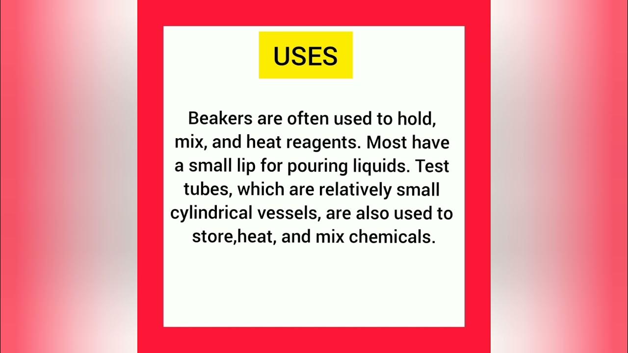 Beaker Definition and it's uses. YouTube