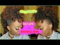 How to do a Mohawk on natural hair (using a banana clip)