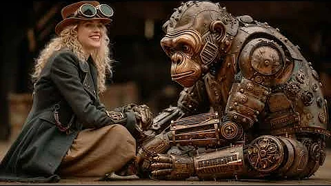 Love, Fashion + Robots, 19th Century Steampunk, Sci Fi Zoo, AI Short Film, AI Art Film, Microfilm