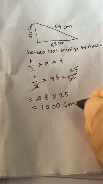 Rumus dan cara mencari luas segitiga #shorts #shortvideo #fyp