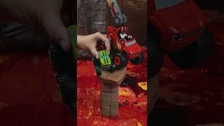 Tow Truck Blaze Toys HOT Lava Rescue 🔥 | Toymation #shorts