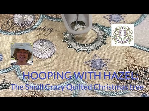 Hooping with Hazel: The Small Crazy Quilted Christmas Tree