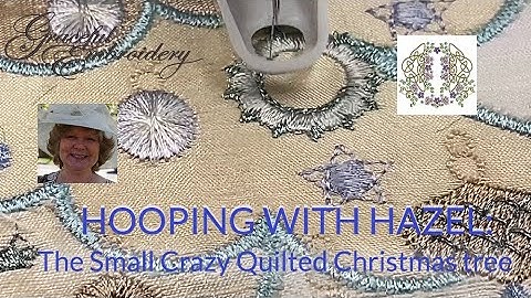 Hooping with Hazel: The Small Machine Embroidery Crazy Quilted Christmas Tree