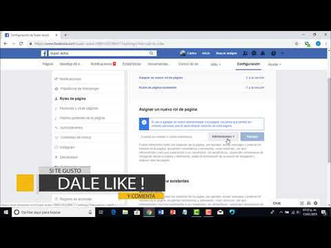 Como agregar administradores en mi página de facebook versión actualizada de facebook  2019