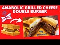 ANABOLIC GRILLED CHEESE DOUBLE BURGER | High Protein Sonic Copycat Recipe | Shredding Meal Plan Prep