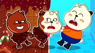 Oh No, Bearee Family Turns Into Chocolate - Let's Rescue Sister | Bearee Channel