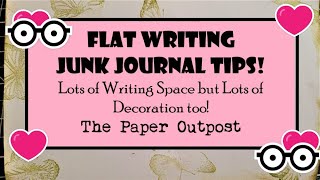 Flat Writing Junk Journal! Ideas & Tips! Adding Extra Writing Space! The Paper Outpost