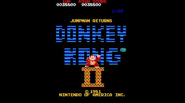 Donkey Kong II: Jumpman Returns (ROM hack); first time getting to level 2
