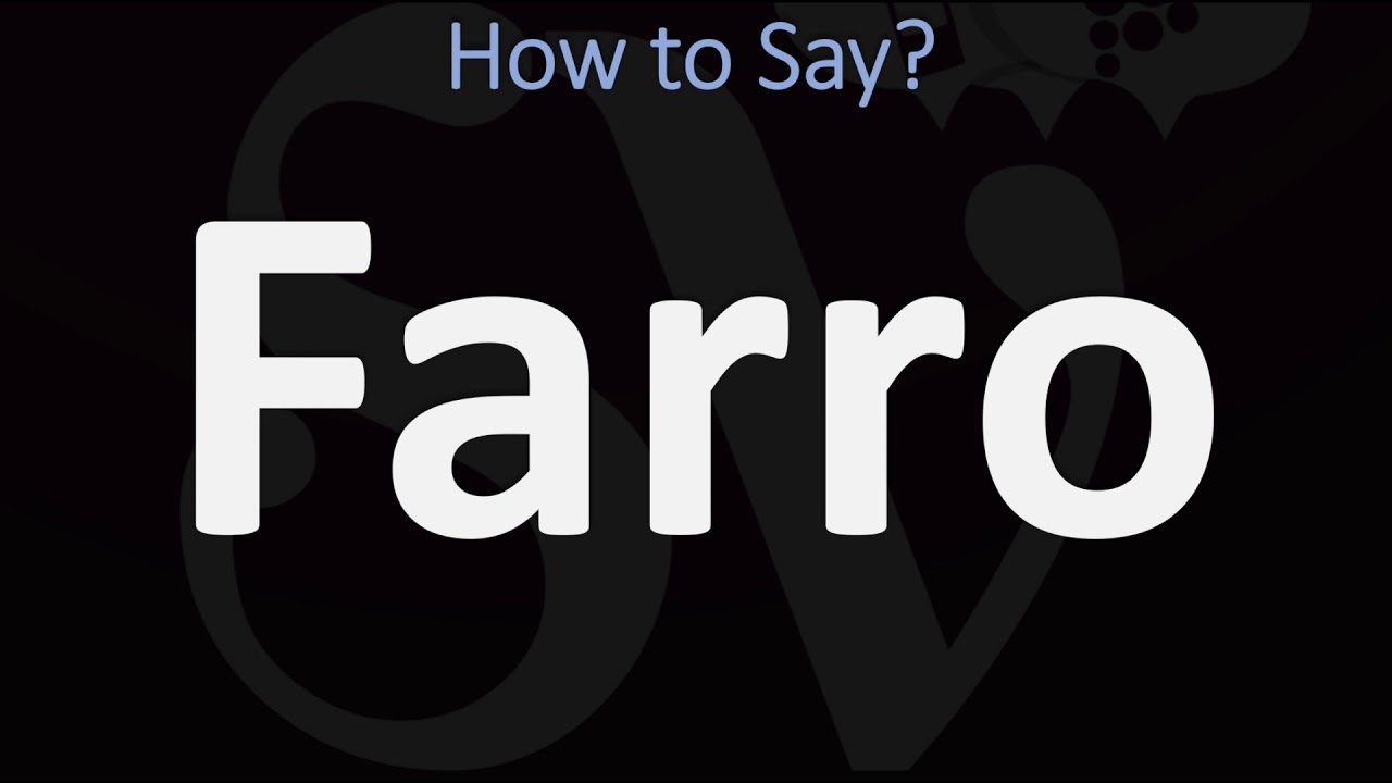How to Pronounce Farro? (CORRECTLY) YouTube
