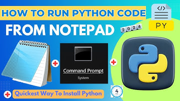 How To Run Python Code From Notepad using Command Line on Windows in 4 minutes