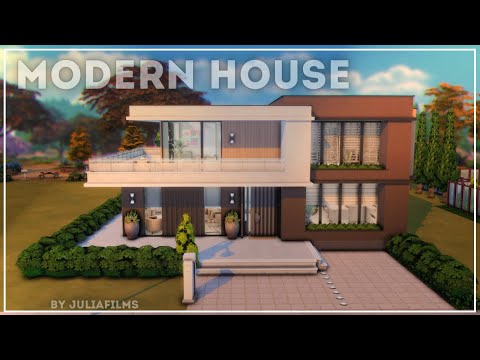 Современный дом I Строительство I Modern house I SpeedBuild + CC Links [The Sims 4]