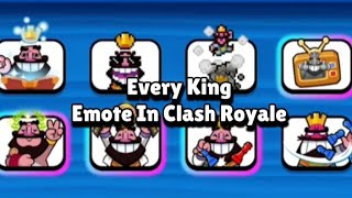 Every King Emote In Clash Royale