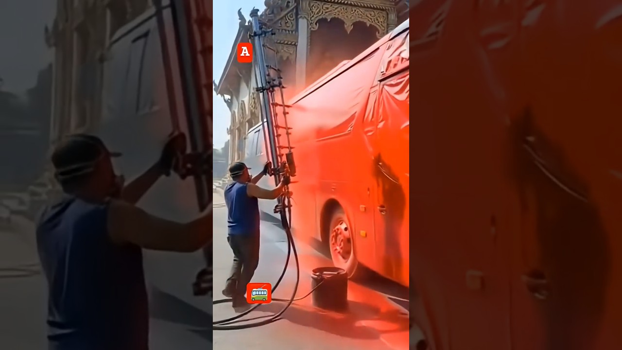 BODY SPRAY PAINTING Process 