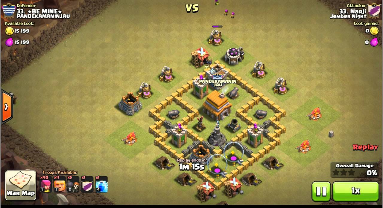 GiArch (Giant+Archer) - TH5 3 Star Attack - Narji@Jember Night