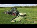 MOWING & TEDDING TRITICALE near Louisville Ohio