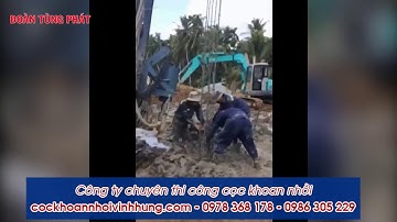 Video thực tế quá trình thả lồng sắt - thi công cọc khoan nhồi tại TP Trà Vinh