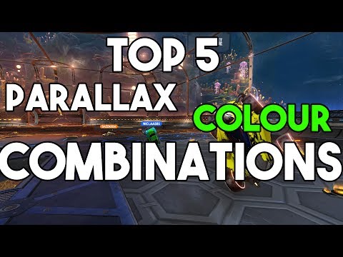 TOP 5 PARALLAX COLOUR COMBINATIONS! | Rocket League Parallax Color Combinations PS4, PC, Xbox One