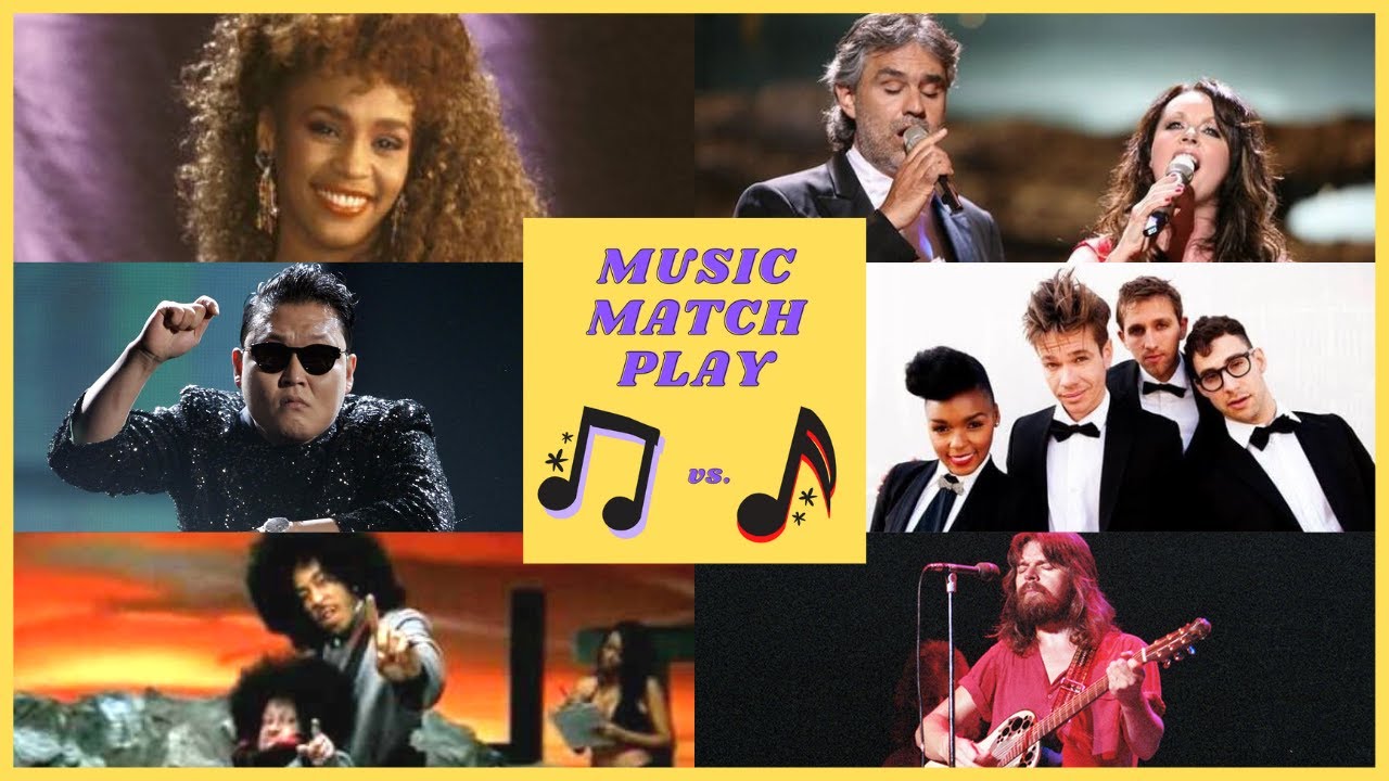 Whitney Houston V Andrea Bocelli PSY V Fun Ludacris V Bob Seger Whitney houston v andrea bocelli psy v fun ludacris v bob seger