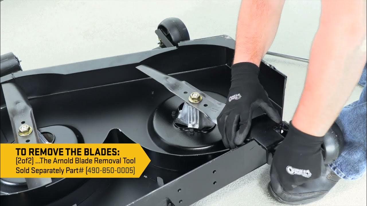 Replacing the Blades in XT2 LX46 Models Cub Cadet by RANK ENGINEERING YouTube