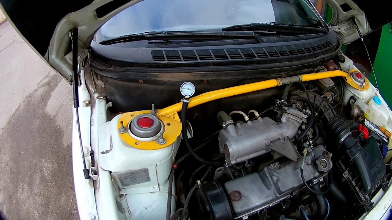 Как замерить давление в топливной рампе ваз 2110 ? - YouTube