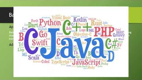 01. Konsep bahasa pemrograman