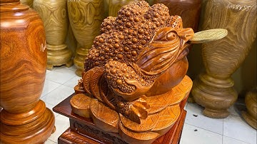 CÓC THIỀM THỪ - CÓC TÀI LỘC - GỖ HƯƠNG ĐÁ NGUYÊN KHỐI CỰC ĐẸP