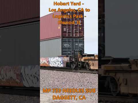 BNSF 7911 EB Q-LACLPC Hobart Yard Los Angeles, CA to Logistics Park   Elwood, IL 2-5-2025