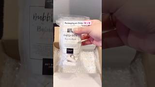 Packing an Order of Bubble Bits Bubble Bath 🫧🩷 #packingorders #smallbusiness #packaging #etsy
