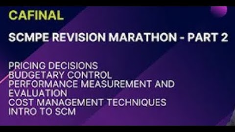 CA FINAL SCMPE REVISION MARATHON IN ENGLISH  PART -2 |  CA PRASANNA KUMAR  | CA Final | PK SIR