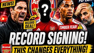 🚨 Arsenal RECORD Signing?! Timber FEAR &amp; Pep EXIT Shock#arsenalfans #arsenal 