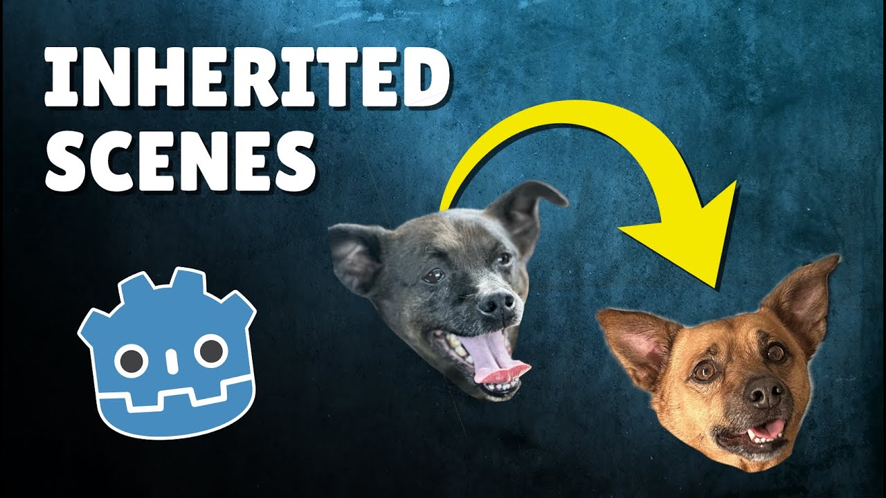 ⁣Godot Inherited Scenes Explained by Cute Dogs