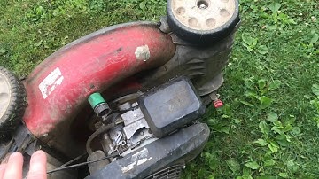 TILTING your lawnmower to the CORRECT side (and the reason why)