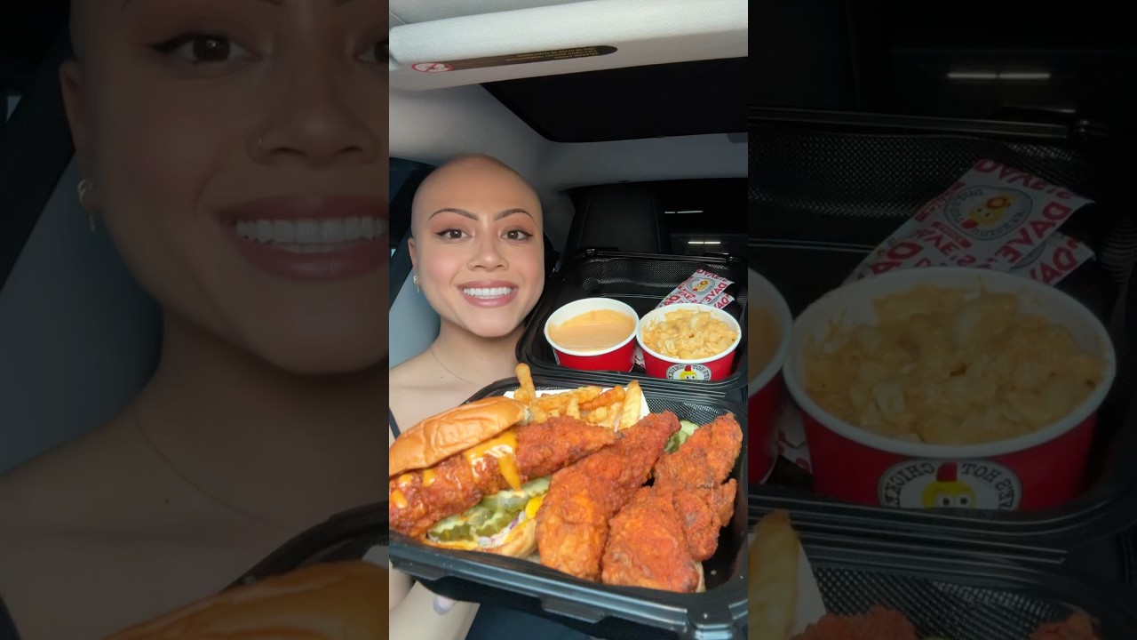 EATING DAVE&rsquo;S HOT CHICKEN🍗