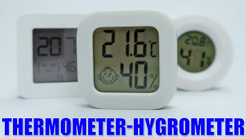 Mini LCD Digital Thermometer & Hygrometer - Temperature & Humidity Meter and Air Comfort Indicator