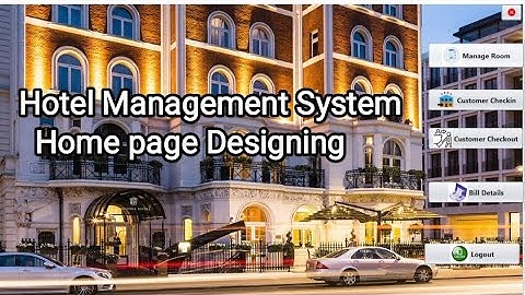 #08 Home page Front-end Designing For Hotel Management System Project in java Netbeans and MYSQL