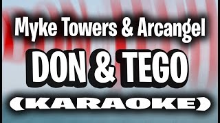 Myke Towers \u0026 Arcangel - DON \u0026 TEGO (KARAOKE - INSTRUMENTAL)