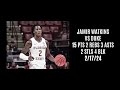 Jamir watkins vs duke 15 pts 2 rebs 3 asts 2 stls 4 blks 21724