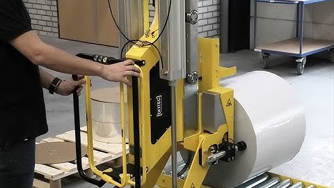 Industrial manipulator for rolls Dotec RH ABC250 equipped with anti telescoping device