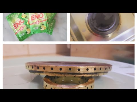 How to clean gas burners at home| gas burner cleaning with eno