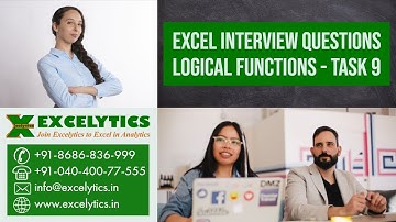 Task 9 - Excel Interview Questions - Logical Functions