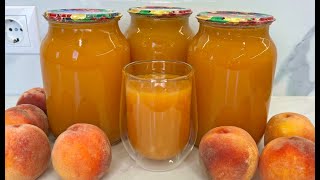 Домашний Персиковый Сок Без Соковыжималки / Сок из Персиков на Зиму / Peach Juice