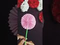 Easy  flower making idea with paper by sundusartsyoutubeshort diy easy drawing