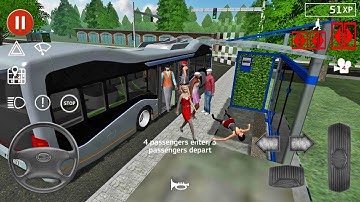 Public Transport Simulator #54 - Bus Games Android IOS gameplay walkthrough #busgames