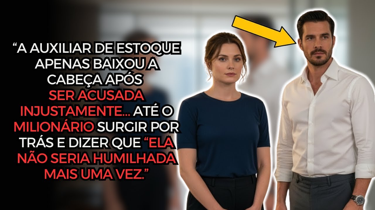 AUXILIAR DE ESTOQUE APENAS BAIXOU A CABEÇA APÓS SER ACUSADA INJUSTAMENTE…ATÉ O MILIONÁRIO SURGIR...