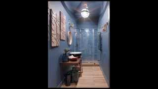 видео Синяя плитка в интерьере ванной
