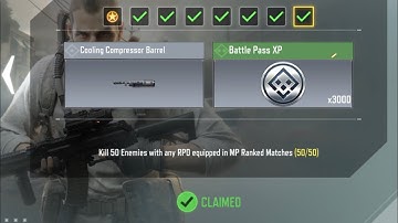 Kill 50 Enemies with any RPD EQUIPPED in MP Ranked Matches