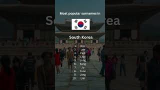 Most Popular Surname in Korea