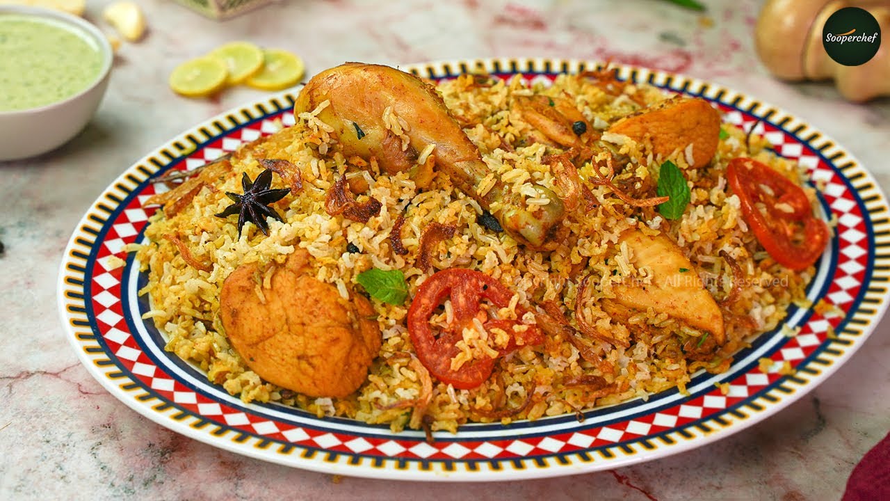 Brown Rice Biryani Recipe By SooperChef (Chicken Biryani with Brown Rice for weight loss)