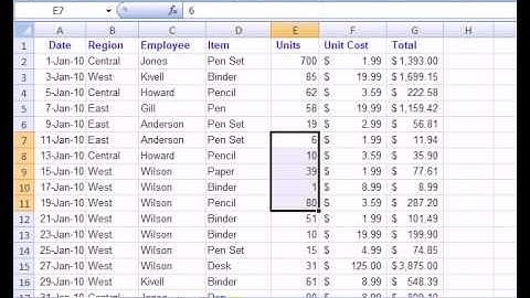 Customize the Excel 2007 Status Bar